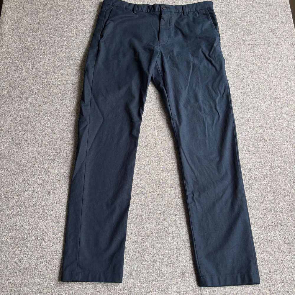 Theory Pants Mens 36x33 Zaine SW Chino Stretch Navy Blue Attribute